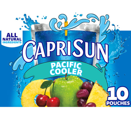 Capri Sun Fruit Punch, Strawberry Kiwi and Pacific Cooler Flavored Juice Drink Blend Variety Pack, 30 ct Box, 6 fl oz Pouches