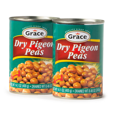 Grace Butter Beans 14oz - 2 Pack Canned Butter Beans - Source of Plant Based Protein & Fiber, Gluten Free, Low Fat - Giant White Beans Canned - Canned Lima Beans - Gigante Beans Alternative - Habas Grandes