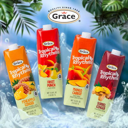 Grace Tropical Rhythms Juice 1 Liter (33.8oz)