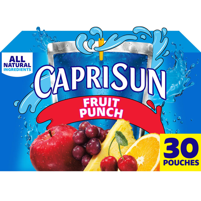 Capri Sun Fruit Punch Naturally Flavored Kids Juice Drink Blend
