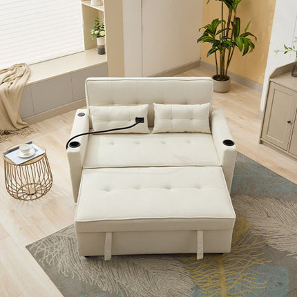 Futon Chair Bed Convertible Chair 3-in-1 Pull Out Sleeper Chair Beds With USB Ports,Wear-resistant And Anti-scratch, Armchair Bed Sleeper For Living Room Cannot Be Sold On Temu