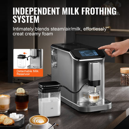 Fully Automatic Espresso Machine 20 Bar With Auto Milk Frother & Grinder