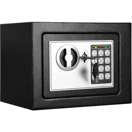 Home Mini Safe Made Of All-steel, Anti-theft And Pry-proof, With Dual Security Combination Keys, Double Opening, Space-saving Design For Storing Documents, Jewelry, And Cash.