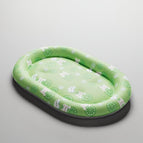 Lime White Bear Oval Ice Nest / L