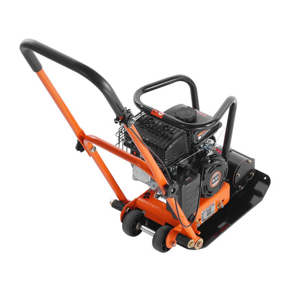 78.5CC Gas Engine 5,250 VPM, 1,920 Lbs Force Vibratory Compaction Tamper With 18.7 X 11.8 Inch Plate For Walkways, Patios, Asphalts, Paver Landscaping