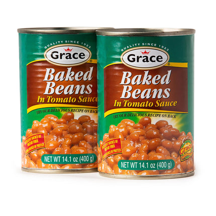 Grace Butter Beans 14oz - 2 Pack Canned Butter Beans - Source of Plant Based Protein & Fiber, Gluten Free, Low Fat - Giant White Beans Canned - Canned Lima Beans - Gigante Beans Alternative - Habas Grandes