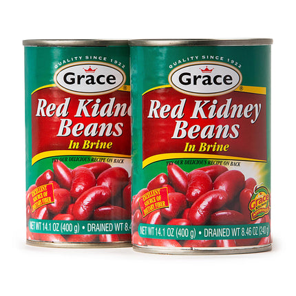 Grace Butter Beans 14oz - 2 Pack Canned Butter Beans - Source of Plant Based Protein & Fiber, Gluten Free, Low Fat - Giant White Beans Canned - Canned Lima Beans - Gigante Beans Alternative - Habas Grandes
