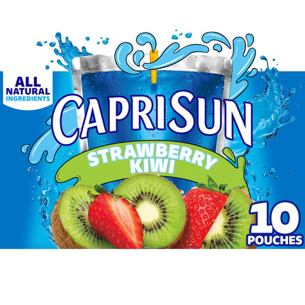 Capri Sun Fruit Punch, Strawberry Kiwi and Pacific Cooler Flavored Juice Drink Blend Variety Pack, 30 ct Box, 6 fl oz Pouches