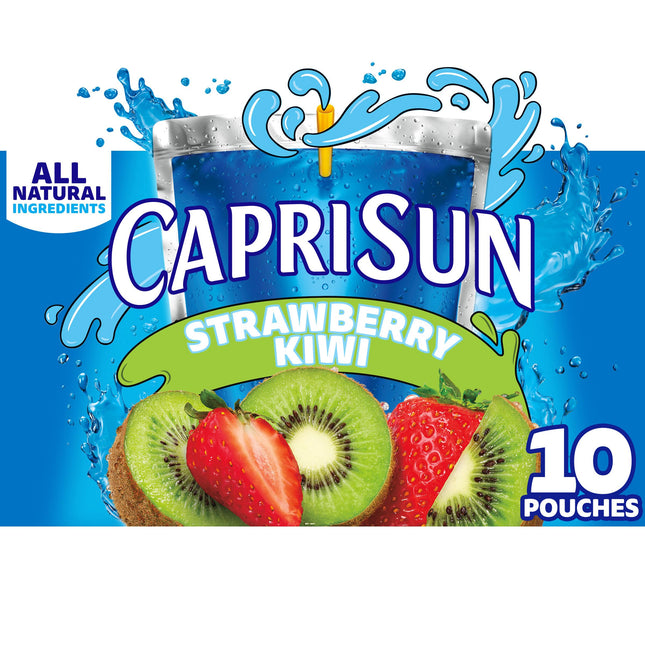Capri Sun Fruit Punch, Strawberry Kiwi and Pacific Cooler Flavored Juice Drink Blend Variety Pack, 30 ct Box, 6 fl oz Pouches