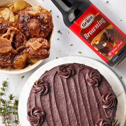 Grace Browning Sauce Jamaican 4.8oz - 2 Pack Browning Sauce for Grilling & Baking Jamaican Food - Jamaican Seasoning Sauce for Beef Gravy Vegetarian Gravy Brown Gravy Sauce & Oxtail Seasoning Jamaican