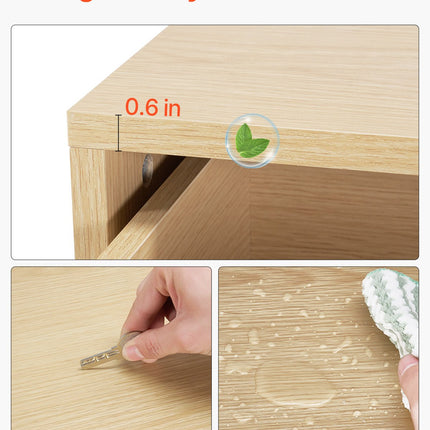 6 Drawer Dresser, Wooden Chest Of Drawers With Sliding With Anti-tip Device, Modern Minimalist Dresser Chest, Closet Storage Organizer For Living Room, Hallway, Bedroom, Entryway, Light Wood