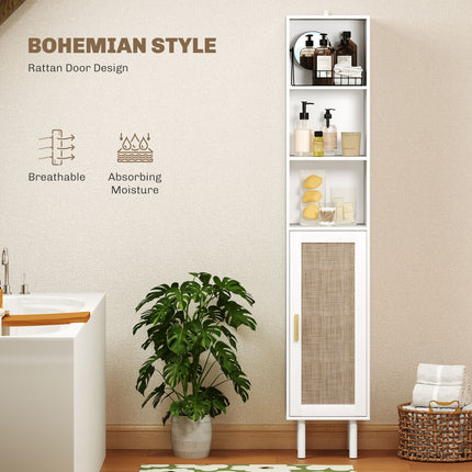 Tall Bathroom Cabinet with Doors