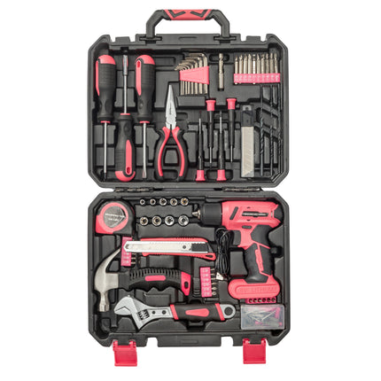 146pcs 8v Electric Drill Plastic Box Tool Set
