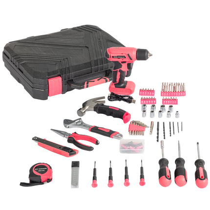 146pcs 8v Electric Drill Plastic Box Tool Set