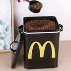 Black Food Storage Bucket(2.5kg) / One Size