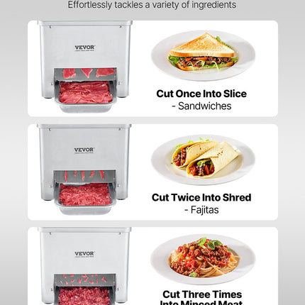 Electric Meat Cutter Machine 550W Commercial Meat Slicer For Kitchen Restaurant