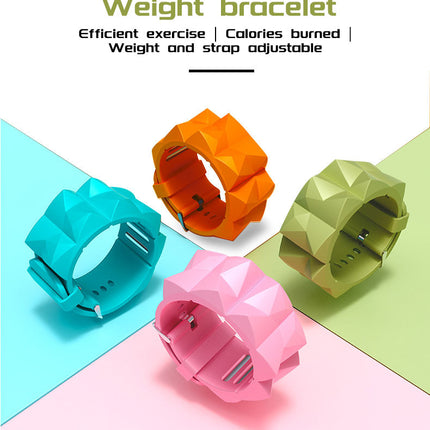 Adjustable Ankle Weights Wrist Straps For Yoga Jogging Weight Loss Bracelet Fitness Weight Bracelet Silicone Wrist Strap