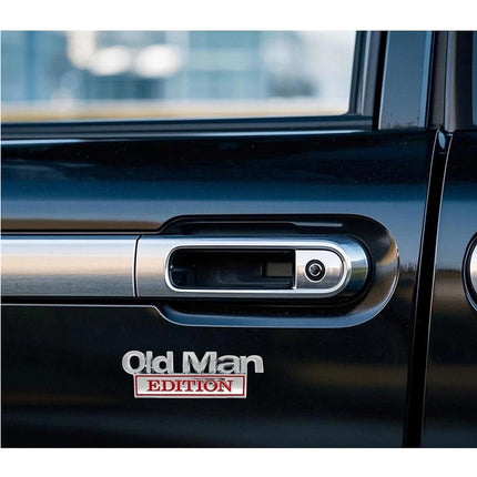 2pack Old Man Edition Emblems, Seabee Emblem 3D Badge Decal Car Truck SUV,Refrigerator Sticker,Window Display Stickers,Bicycles, Laptops, Fridges