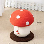 Red Mushroom Cat Scratching Post / One Size