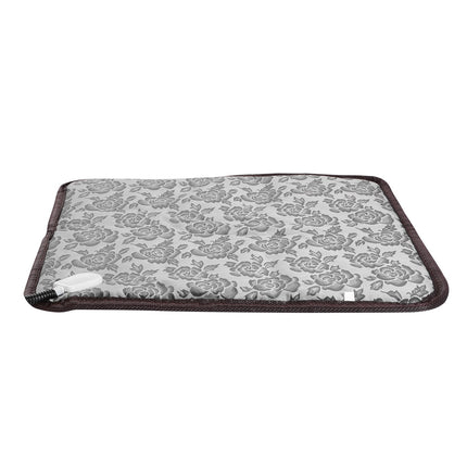 1Pc Pet Heating Pad Dog Cat Electric Heating Mat Waterproof Adjustable Warming Blanket With Chew Resistant Steel Cord Case