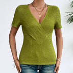 S / Green Fine Vertical Stripes