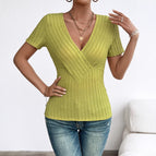 S / Green Thick Vertical Stripes