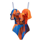 S / Orange Blue Top