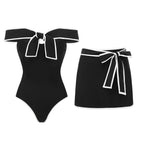 S / Black Tube Top Suit