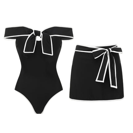 Black Tube Top Suit