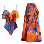 S / Orange Blue Suit