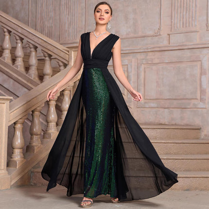 Sequin Dress Long Cocktail Slim Fit Evening Elegant Long Dress .Ships from overseas. Estimated delivery: 14–20 business days