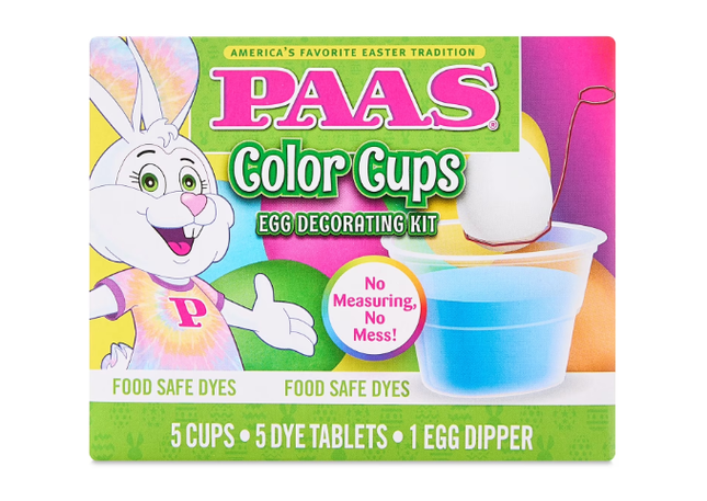 PAAS® Color Cups Easter Egg Decorating and Dye Kit, 1 Each