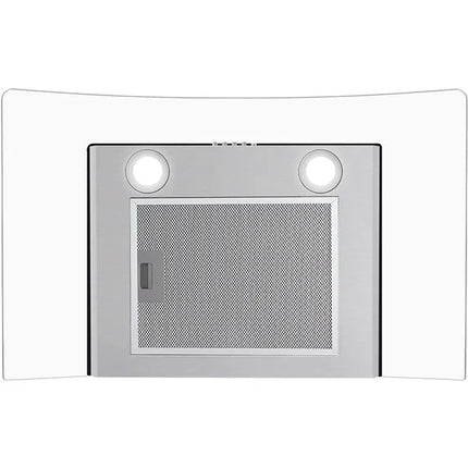 30" Wall Mount Range Hood 450CFM Tempered Glass Vented 3-Speed Fan W/LEDs
