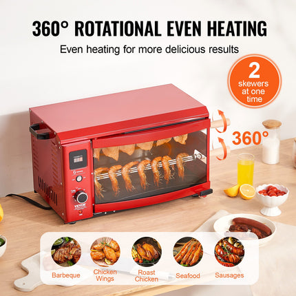 Stainless Steel Shawarma Grill Machine Electric Gyro Rotisserie Machine