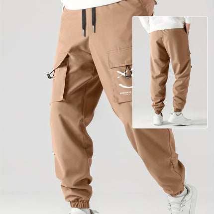 Straight Ankle Tied Wear-resistant Overalls Casual Pants
