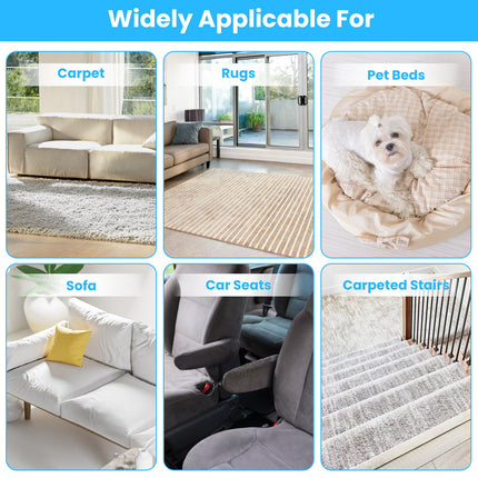 1Pc Pet Hair Removal Rake With 54.33in Adjustable Telescopic Rod Multi-Fabric Dog Cat Hair Scraper Lint Shaver For Carpet Rug Clothes Couch