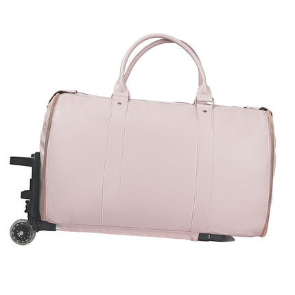 Large Capacity Trolley Travel Bag, Portable Folding Fitness Bag