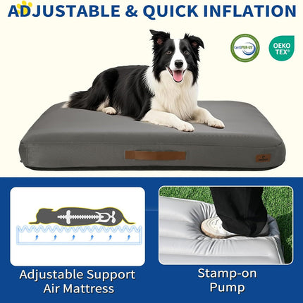 Medium Dog Outdoor Removable And Washable Inflatable Waterproof And Non-slip Dog Bed Summer Pet Travel Mat
