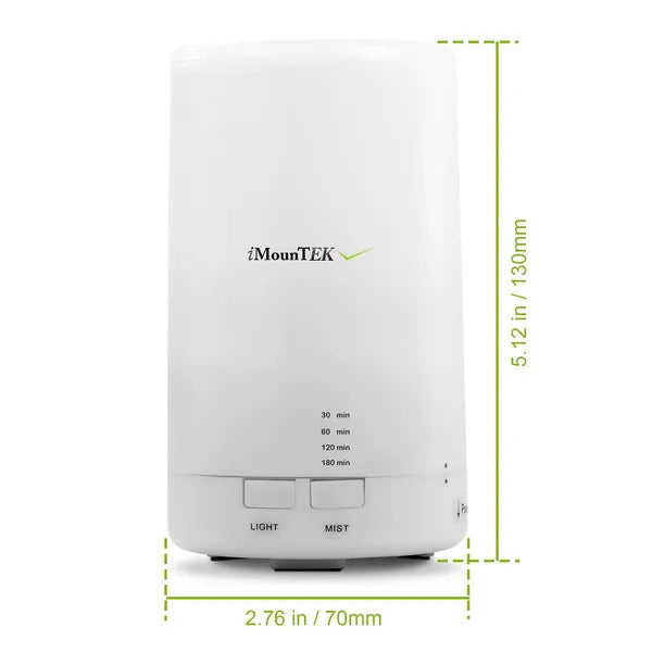 Mini Cool Mist Humidifier Ultrasonic Aroma Essential Oil Diffuser With 7 Color LED Lights 4 Timer Settings