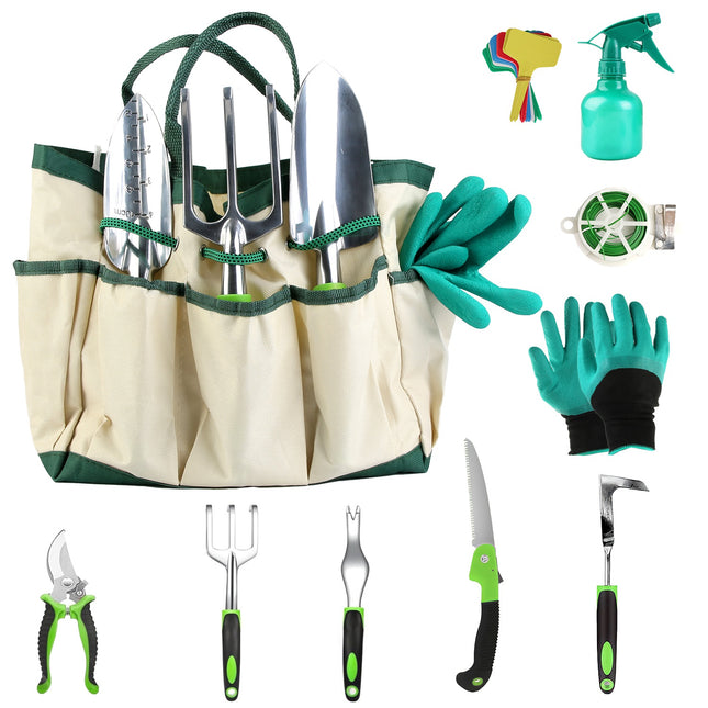 Ultimate 13Pcs Rustproof Garden Tool Set with Ergonomic Handles