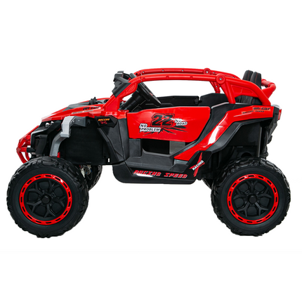 Ride On Models Truck Car 12V Kids Electric Vehicles, Remote Control, Front & Rear Shock Suspension, 2 Seater UTV, Flashlights And A Built-in Music Player, For Age 3-6 Years Old Red