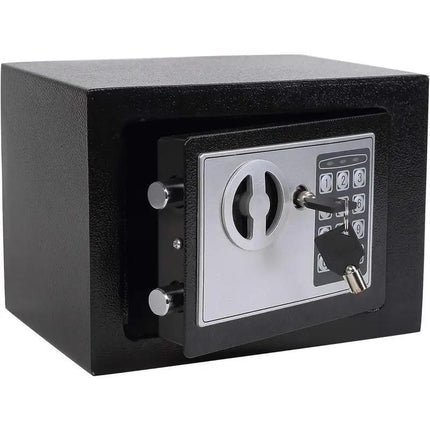 Home Mini Safe Made Of All-steel, Anti-theft And Pry-proof, With Dual Security Combination Keys, Double Opening, Space-saving Design For Storing Documents, Jewelry, And Cash.