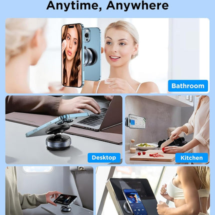 Car Phone Holder, Upgraded 360Adjustable Vacuum Suction 20X  Magnets
