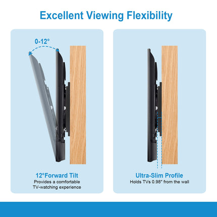 TV Wall Mount Bracket Tilt For 13in-42in LED LCD PLASMA Flat TV VESA 200x200mm
