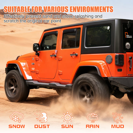 Fender Flares Compatible With 2007-2018 Wrangler