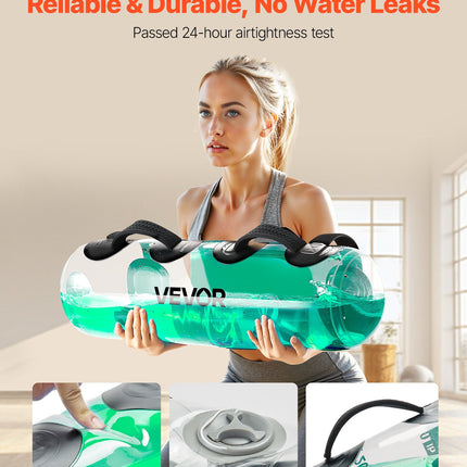 Water Weights Aqua Bag, Large Aqua Bags For Workout, 50 Lbs Adjustable Portable Stability Fitness & Full Body Exercise Equipment, For Strength Core And Balance Training, Home Gym Exercise, Clear