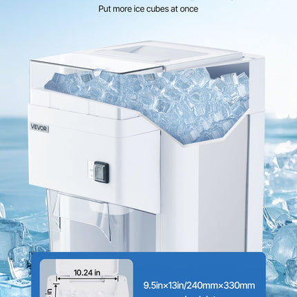 Commercial Ice Shaver Machine, 1.91QT /1.8L Large Electric Ice Cube Crusher Shaved Maker With 300W Premium Motor, Stainless Steel Blades, For Bar Mixing Seafood Preservation Home Party, White