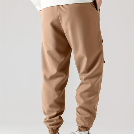 Straight Ankle Tied Wear-resistant Overalls Casual Pants