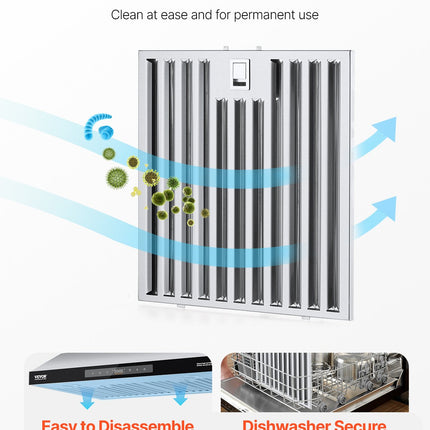 30' Under Cabinet Range Hood Vent Hood 900CFM Gesture & Touch Control