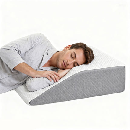Wedge Pillow, Body Pillow , White& Grey